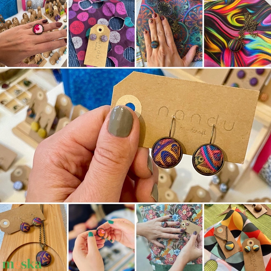 Tavaszváró textilékszerszett-készítő workshop - diy (csináld magad) - workshop & tanfolyam - Meska.hu