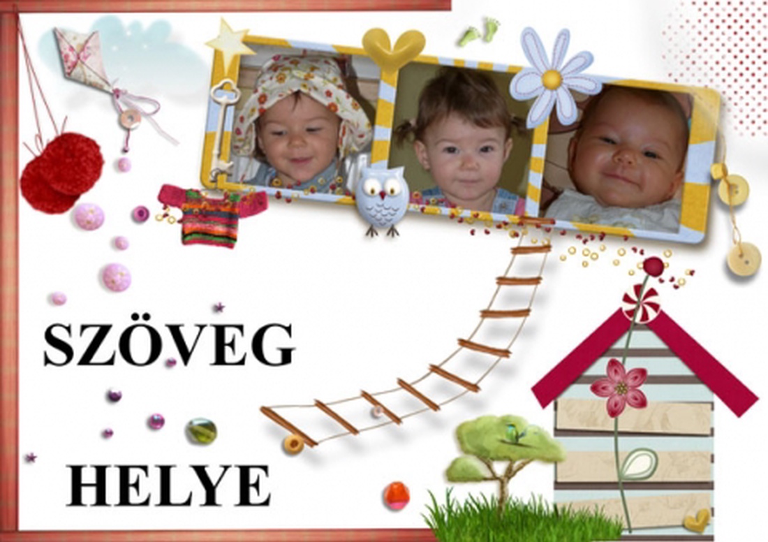 Baba születési értesítő fénykép fotó képeslap -  - Meska.hu