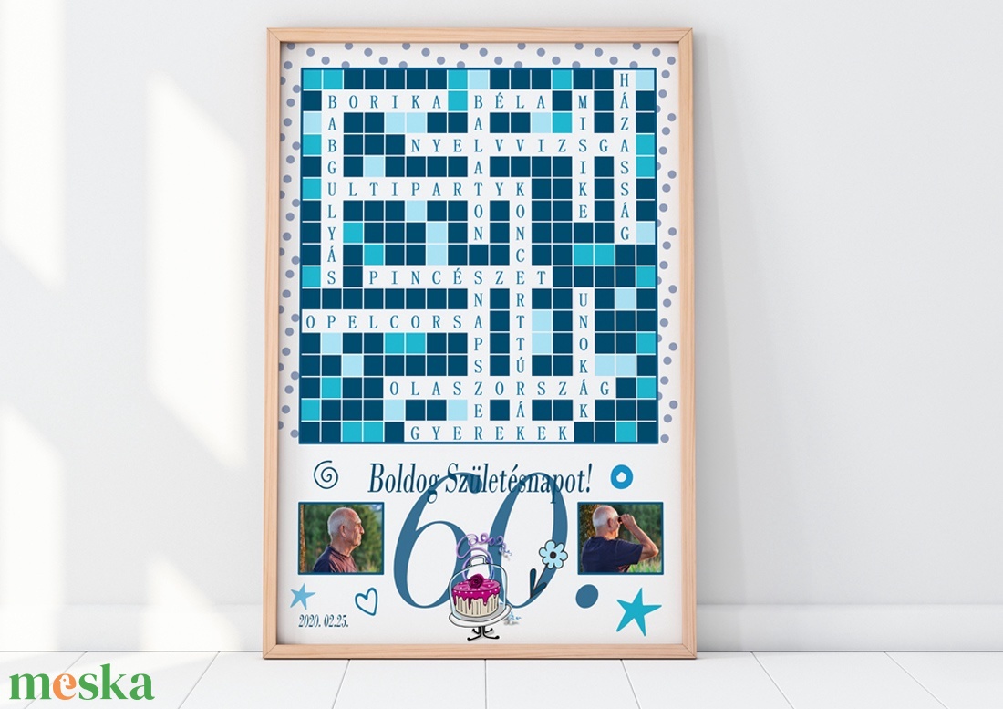 Fényképes szókirakó rejtvény skandináv szó családfa kirakó évforduló nászajándék puzzle fejtörő szülinap névnap testvér - esküvő - emlék & ajándék - nászajándék - Meska.hu