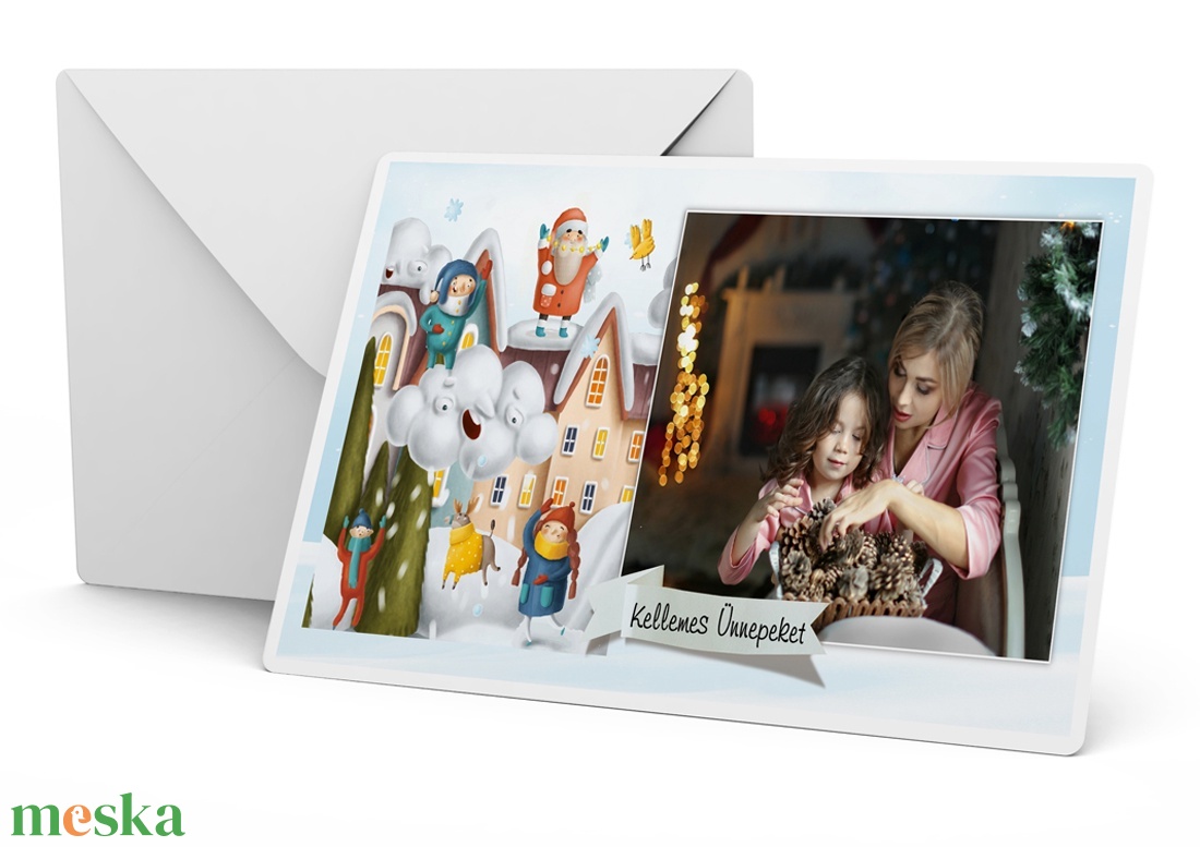 6 db fényképes képeslapcsomag képeslap egyedi fotós különleges karácsonyi ajándék ajándékkisérő télapó advent gyerekrajz - karácsony - Meska.hu