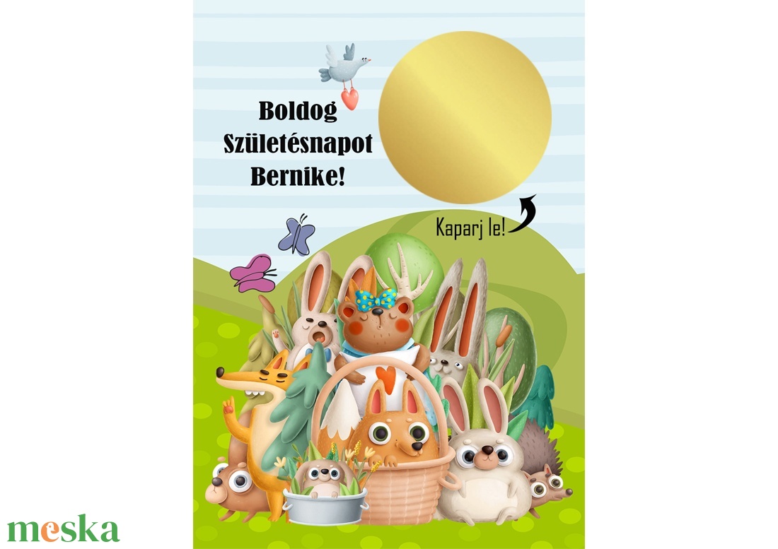 Titkos üzenet egyedi kaparós sorsjegy Vicces ajándék Különleges bejelentő bagoly baglyos Szülinapi képeslap kisérőkártya - otthon & életmód - papír, írószer - Meska.hu