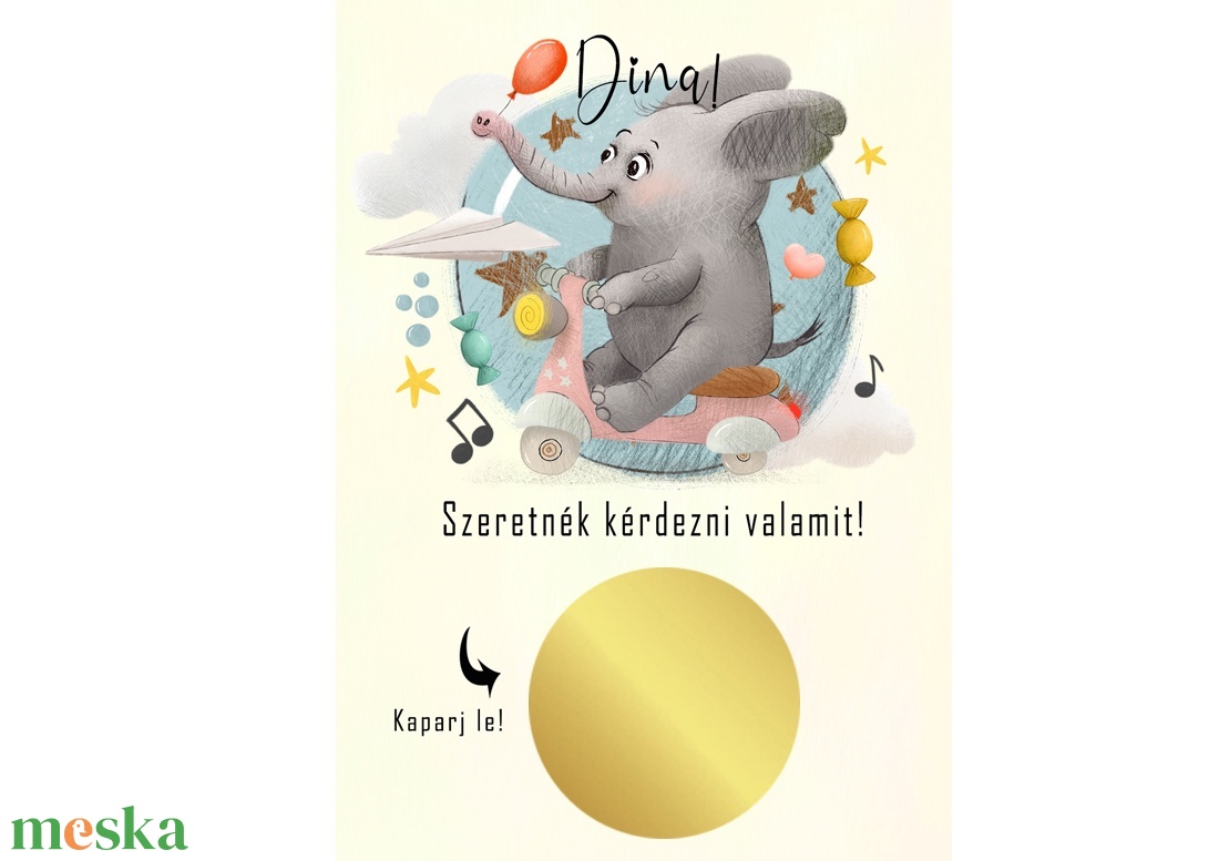 Keresztszülő felkérő kaparós sorsjegy, meghivó, felkérő, Képeslap titkos üzenettel keresztanyu keresztapu babaköszöntő - otthon & életmód - papír, írószer - Meska.hu