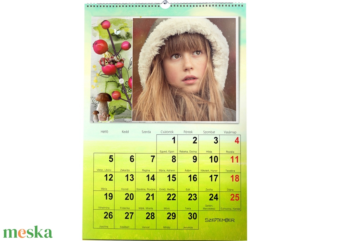 2022-es fényképes falinaptár, egyedi naptár fotós ajándék nagyinak nőknek férfiaknak vicces unokától karácsonyi ötlet - otthon & életmód - dekoráció - Meska.hu