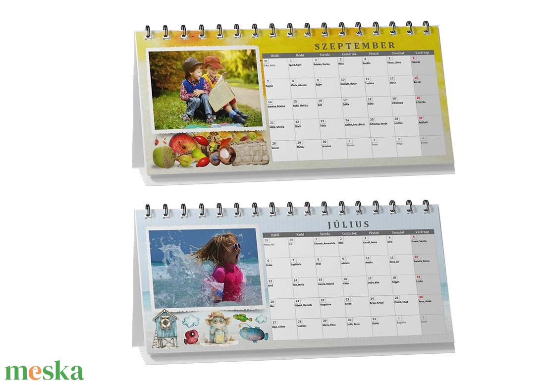 Egyedi, fényképes 2026-os asztali naptár Tökéletes ajándék, Megható ajándék, Időseknek - otthon & életmód - dekoráció - fali és függő dekoráció - falinaptár & öröknaptár - Meska.hu