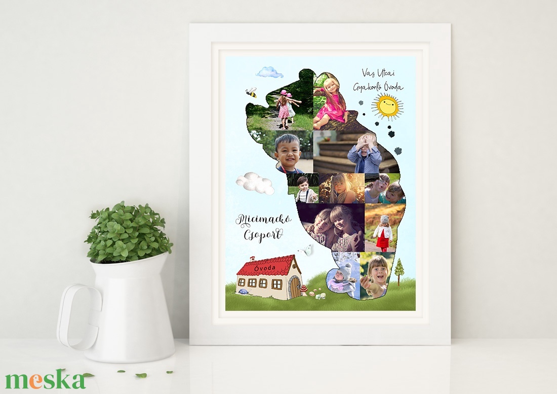 Micimackó Csoport Óvodai Fényképes Ballagási Tabló Bölcsőde Dadusnak Óvónéniknek Ajándék poszter  - otthon & életmód - dekoráció - kép & falikép - poszter - Meska.hu