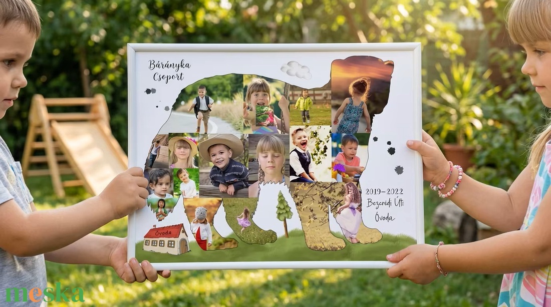 Legjobb óvó néni ajándék, Fényképes Óvodai Ballagási Tabló, Bölcsőde, Rozsomák Csoport, Óvónéni. Dadusoknak Poszter  - otthon & életmód - dekoráció - kép & falikép - poszter - Meska.hu