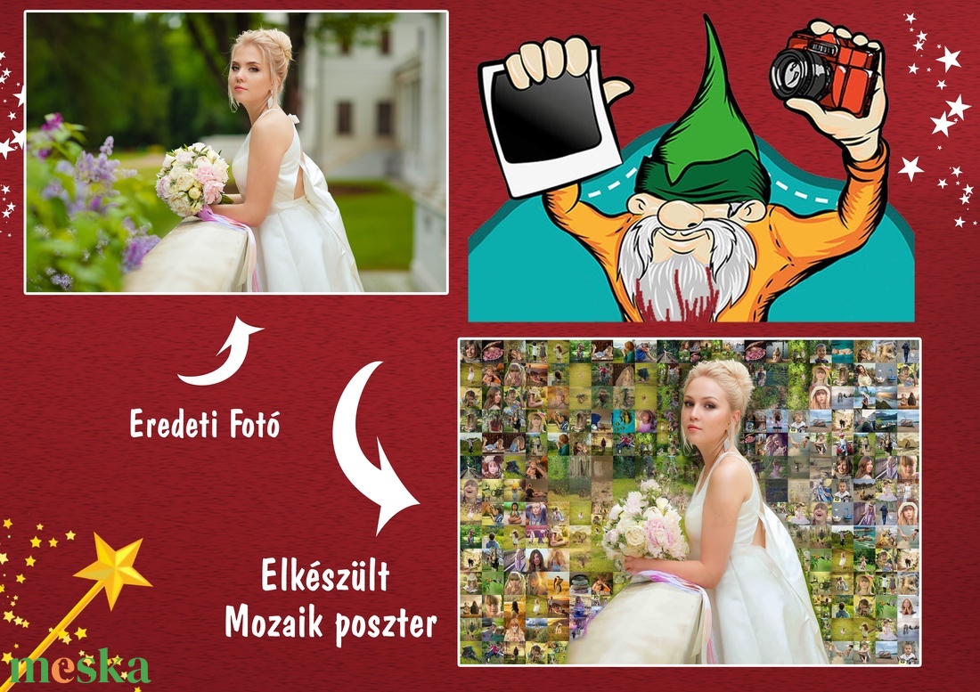 Fényképes Mozaikposzter, Egyedi Emlékkollázs Saját Fotókból Családi Falikép Ajándék - otthon & életmód - dekoráció - kép & falikép - poszter - Meska.hu