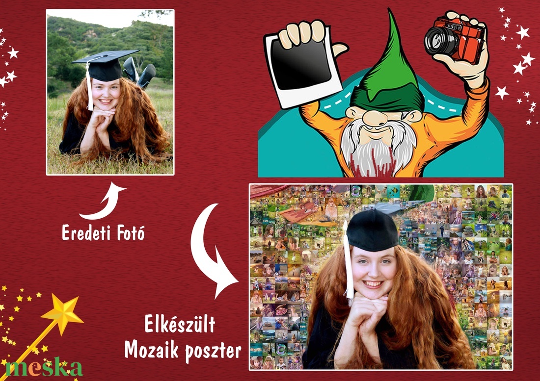 Fényképes Mozaikposzter, Egyedi Emlékkollázs Saját Fotókból Családi Falikép Ajándék - otthon & életmód - dekoráció - kép & falikép - poszter - Meska.hu