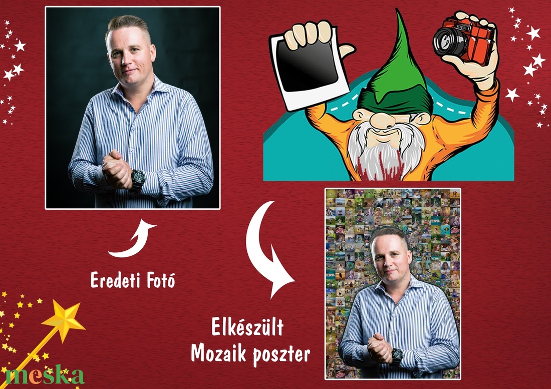 Fényképes Mozaikposzter, Egyedi Emlékkollázs Saját Fotókból Családi Falikép Ajándék - otthon & életmód - dekoráció - kép & falikép - poszter - Meska.hu