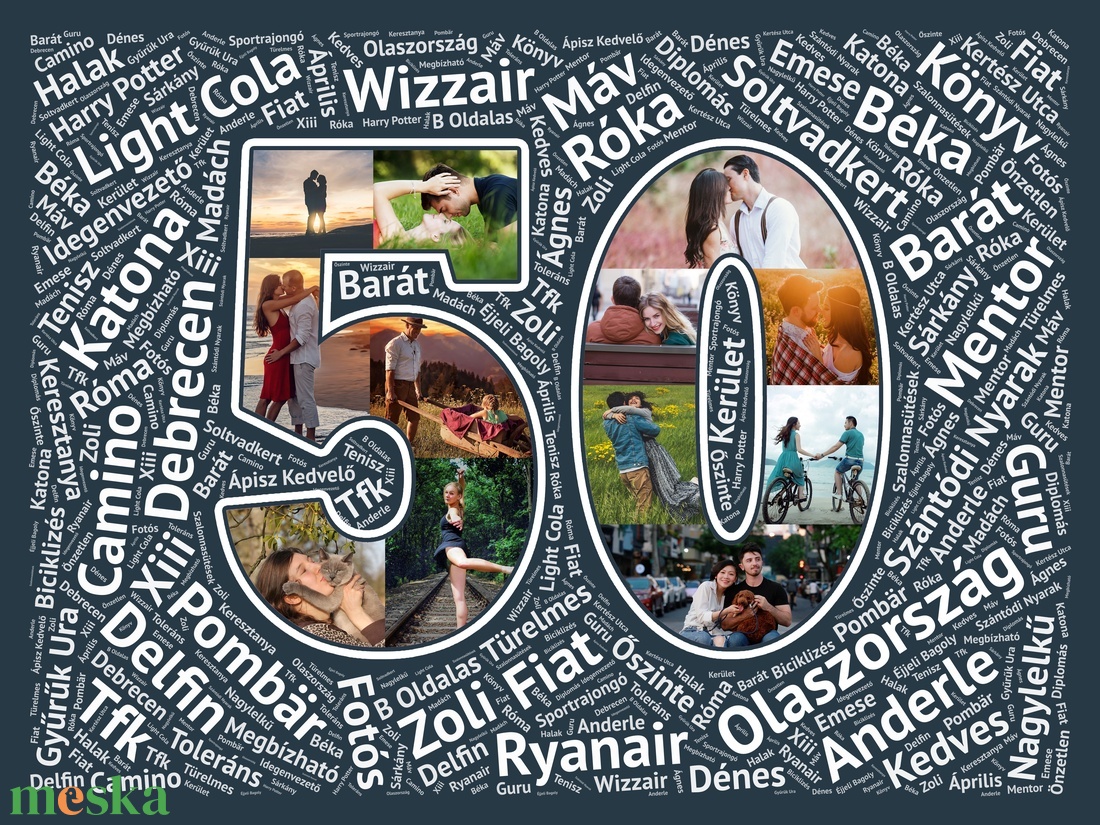 Szülinapi fényképes számos poszter, szóposzter wordArt, Apának, Férjnek, Szerelmemnek, Páromnak, Barátomnak, Havernak - otthon & életmód - dekoráció - kép & falikép - poszter - Meska.hu