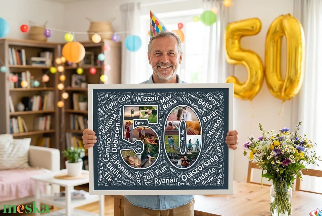 Szülinapi fényképes számos poszter, szóposzter wordArt, Apának, Férjnek, Szerelmemnek, Páromnak, Barátomnak, Havernak - otthon & életmód - dekoráció - kép & falikép - poszter - Meska.hu
