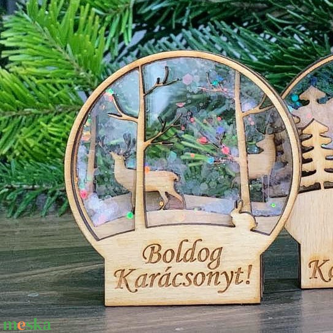 Hógömb, karácsonyi dekoráció - karácsony - karácsonyi lakásdekoráció - karácsonyi lakásdíszek - Meska.hu