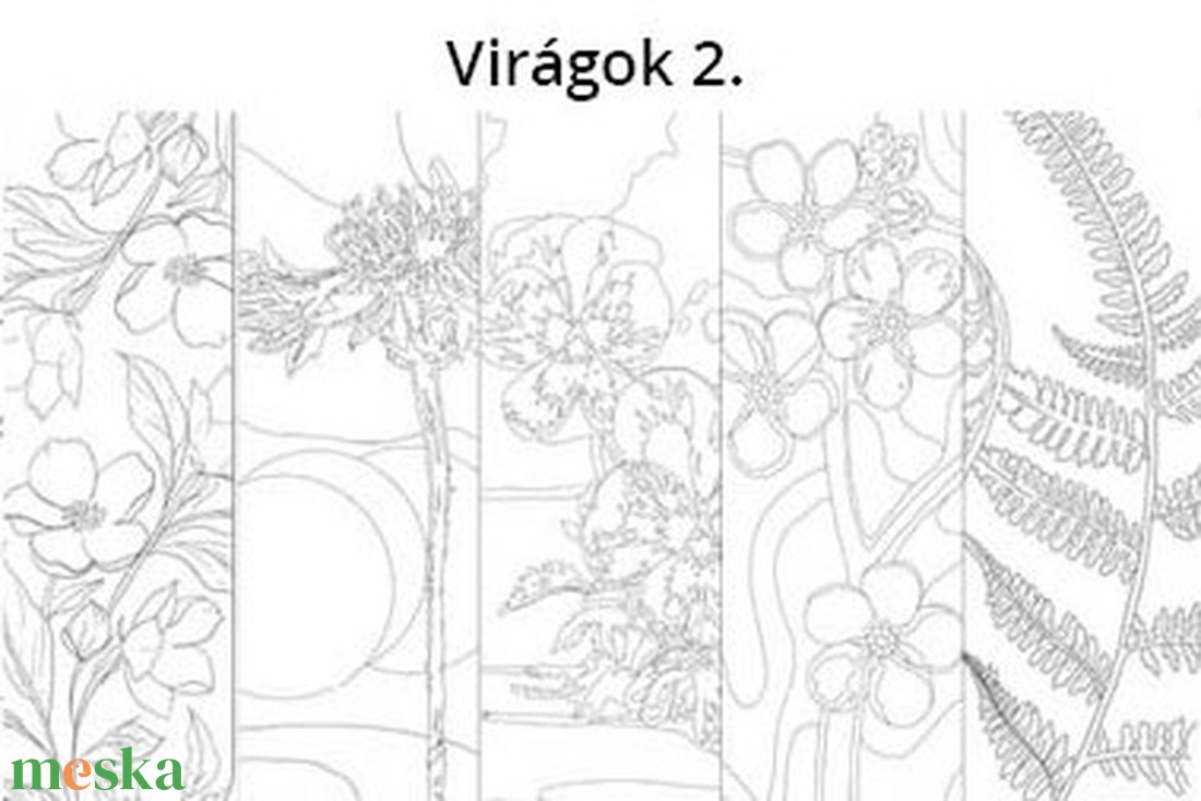 Könyvjelző - DIY színező csomag  - diy (csináld magad) - egységcsomag - Meska.hu