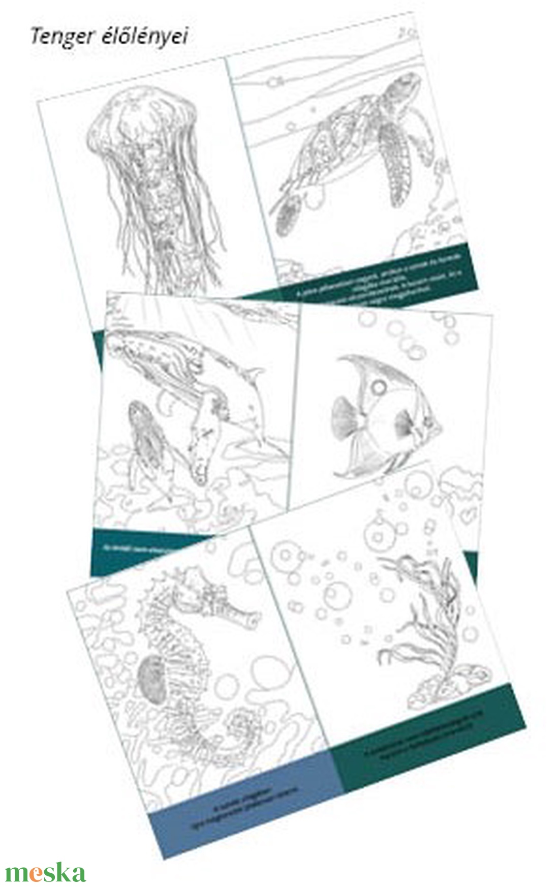 Színező kártyák - DIY Színező kártgyák motivációs üzenetekkel - otthon & életmód - papír, írószer - színező - Meska.hu