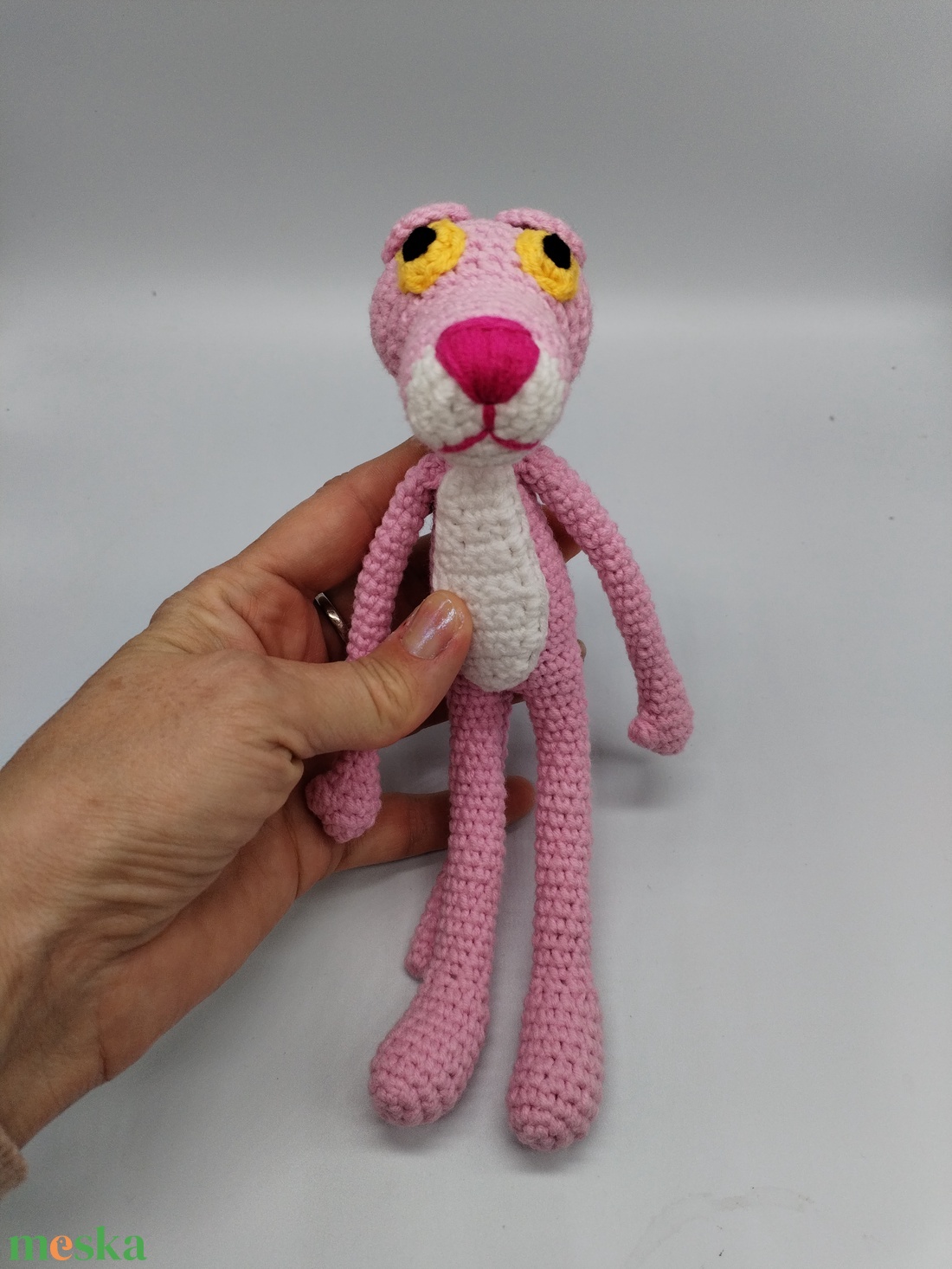 Rózsaszín párduc - játék & sport - plüssállat & játékfigura - plüss mesefigurák - Meska.hu