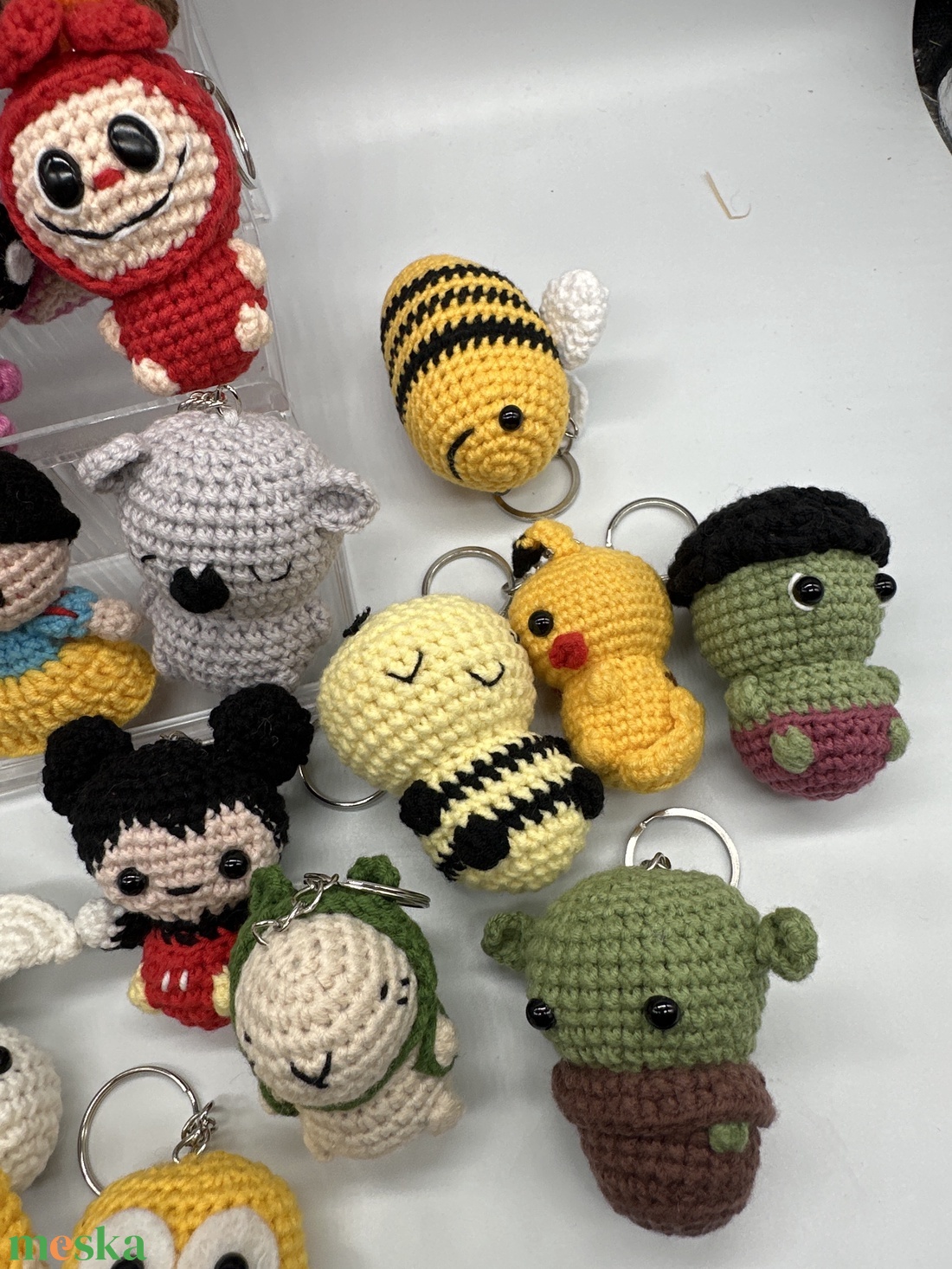 Horgolt kulcstartók - táska & tok - kulcstartó & táskadísz - kulcstartó - Meska.hu