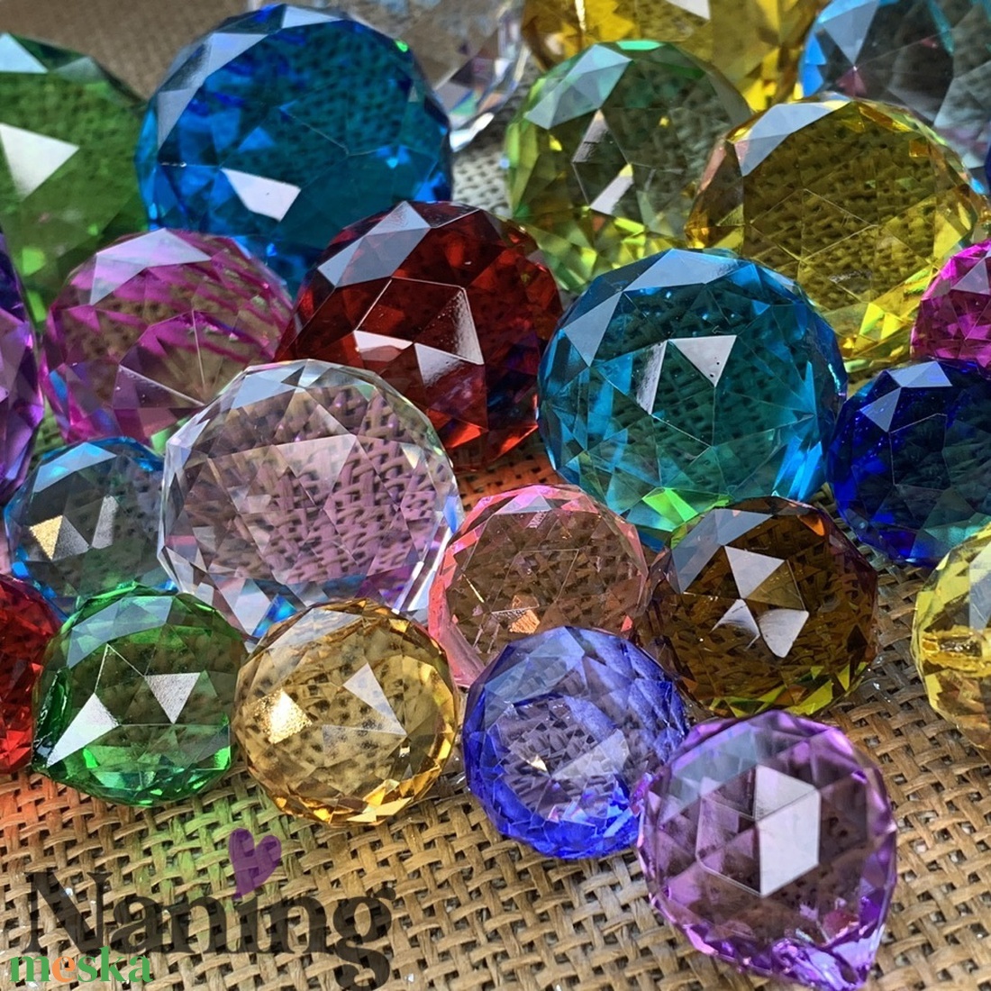 Szivárványkristály � napfogó � 30mm  - kellékek & szerszámok - dekorációs kellékek - egyéb kellékek - Meska.hu