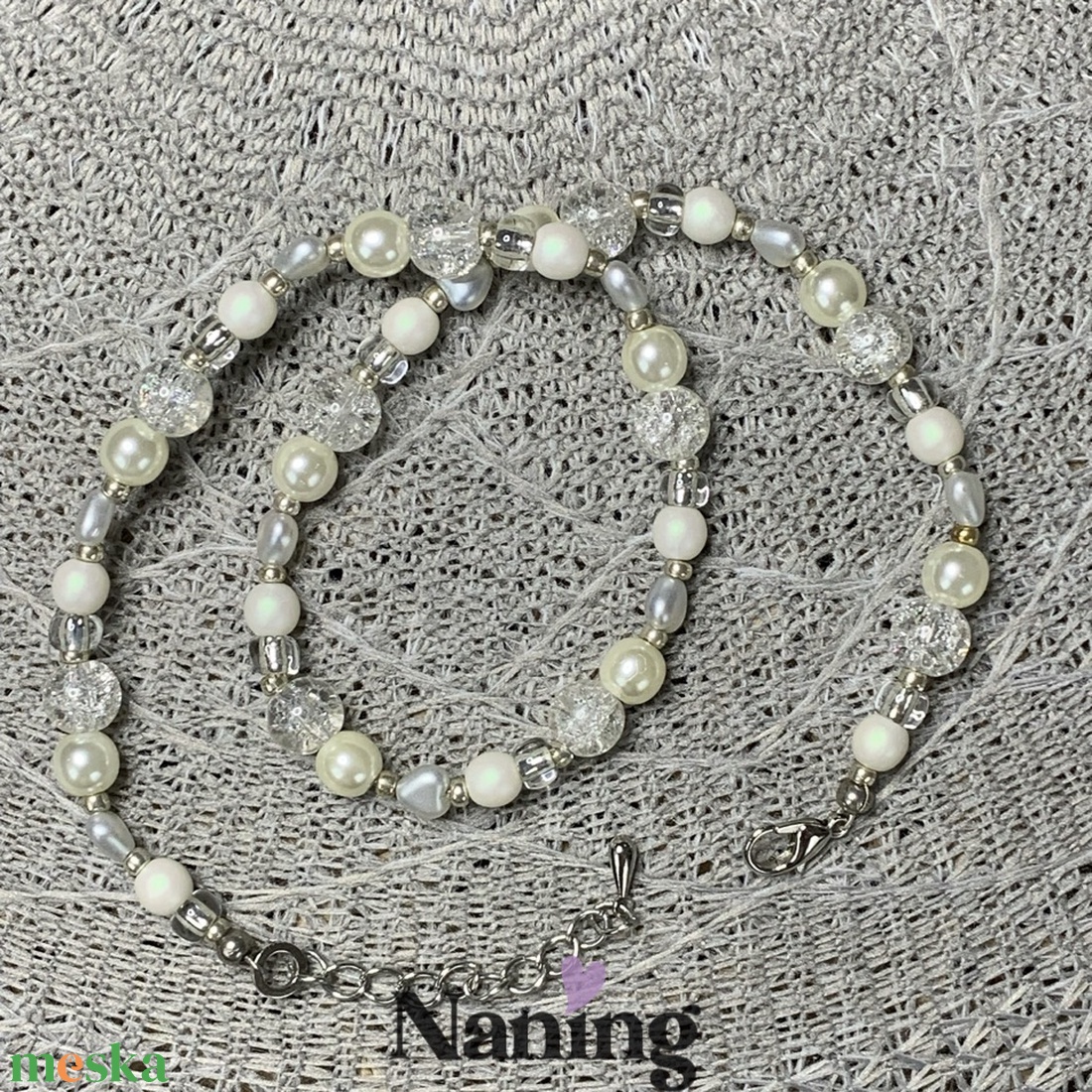 Kézműves nyaklánc - ékszer - nyaklánc - gyöngyös nyaklánc - Meska.hu