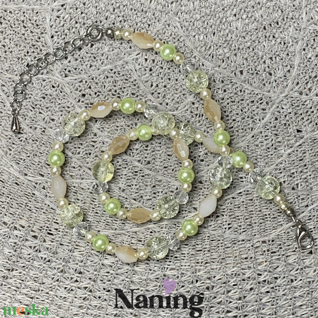 Kézműves nyaklánc � Naning műhely - ékszer - nyaklánc - gyöngyös nyaklánc - Meska.hu