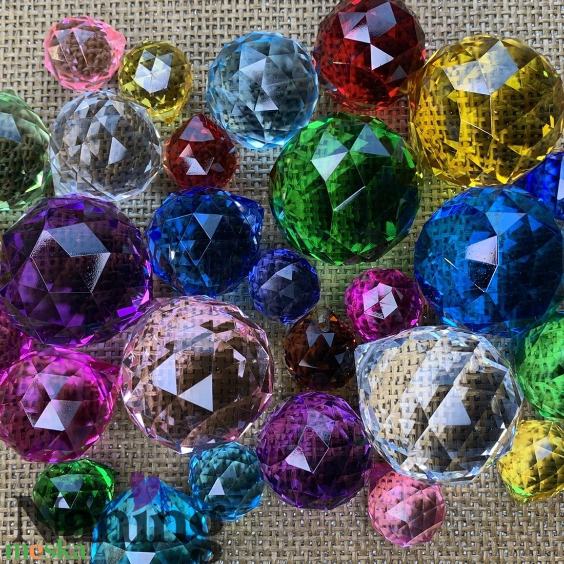 Szivárványkristály � napfogó � 20mm  - kellékek & szerszámok - dekorációs kellékek - egyéb kellékek - Meska.hu