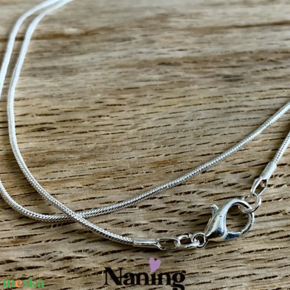 5db nyaklánc alap - kígyó - ezüst színű - 49cm - kellékek & szerszámok - ékszerkellék - nyaklánc alap - Meska.hu