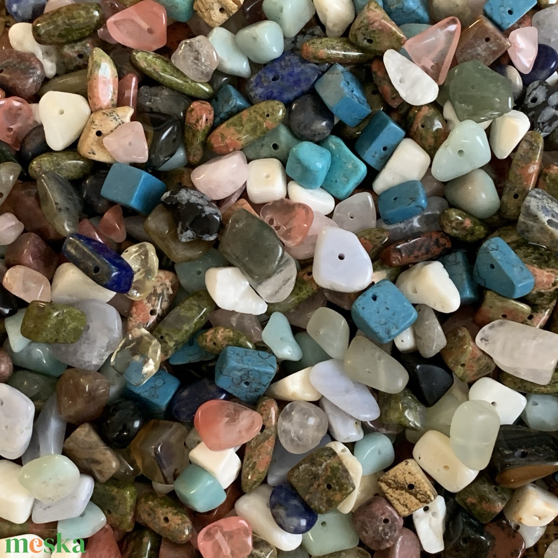Ásvány kavics - 50gramm - tört ásvány - vegyes csomag - 5-10mm - kellékek & szerszámok - ásvány alapanyag - splitter - Meska.hu