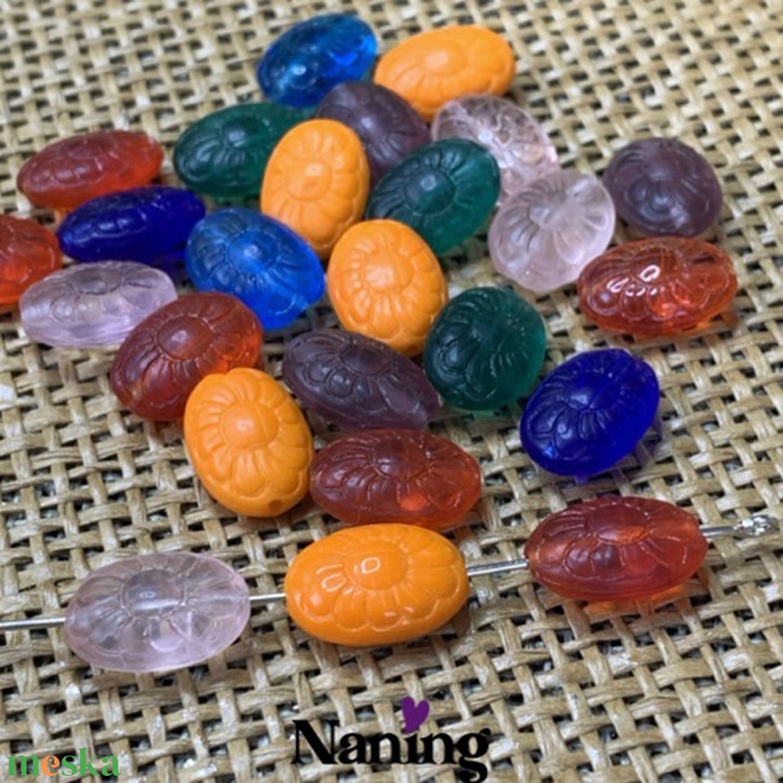 25db cseh üveggyöngy - preciosa - cukorka - vegyes színek - kellékek & szerszámok - gyöngyfűzés kellékek - üveggyöngy - Meska.hu