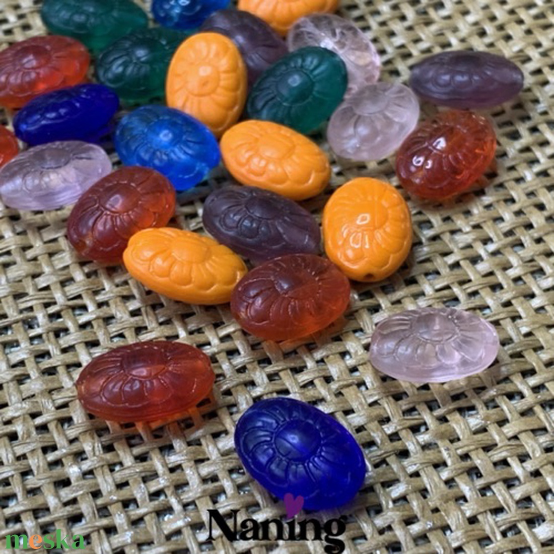 25db cseh üveggyöngy - preciosa - cukorka - vegyes színek - kellékek & szerszámok - gyöngyfűzés kellékek - üveggyöngy - Meska.hu