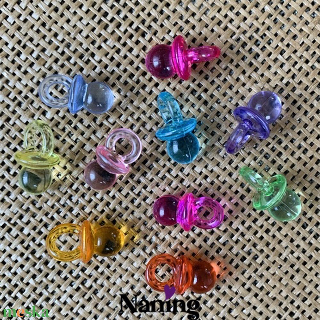 20db cumi � fűzhető/akasztható - 20mm � telt/átlátszó -  vegyes színek - kellékek & szerszámok - gyöngyfűzés kellékek - műanyag gyöngy - Meska.hu