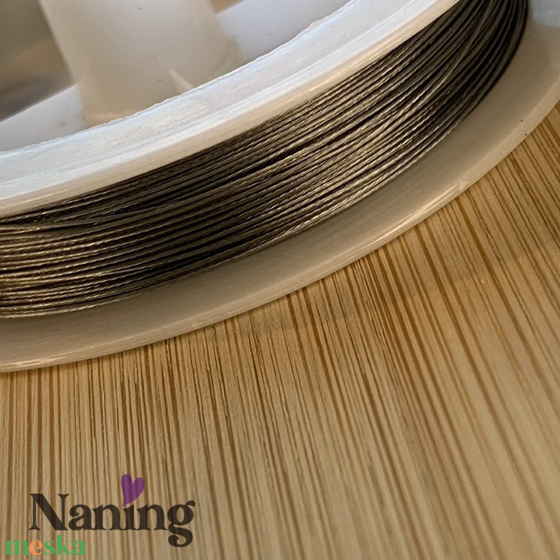 10 méter acélsodrony � gyöngyfűzéshez - kellékek & szerszámok - gyöngyfűzés kellékek - drót - Meska.hu