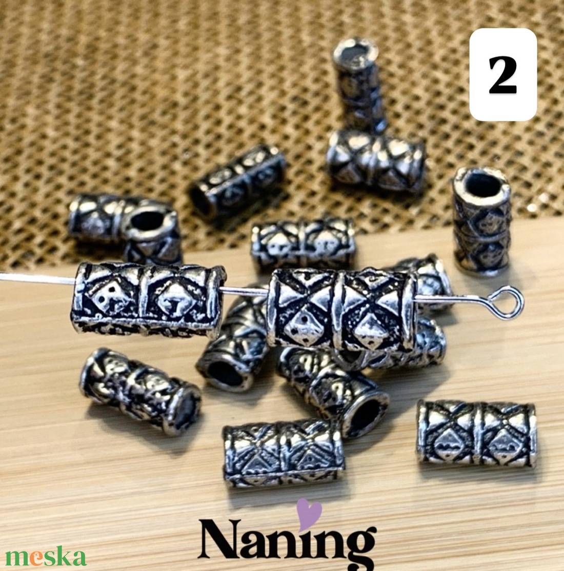 20db fém köztes/összekötőelem - antik ezüst - 4féle - kellékek & szerszámok - gyöngyfűzés kellékek - fém köztesek - Meska.hu