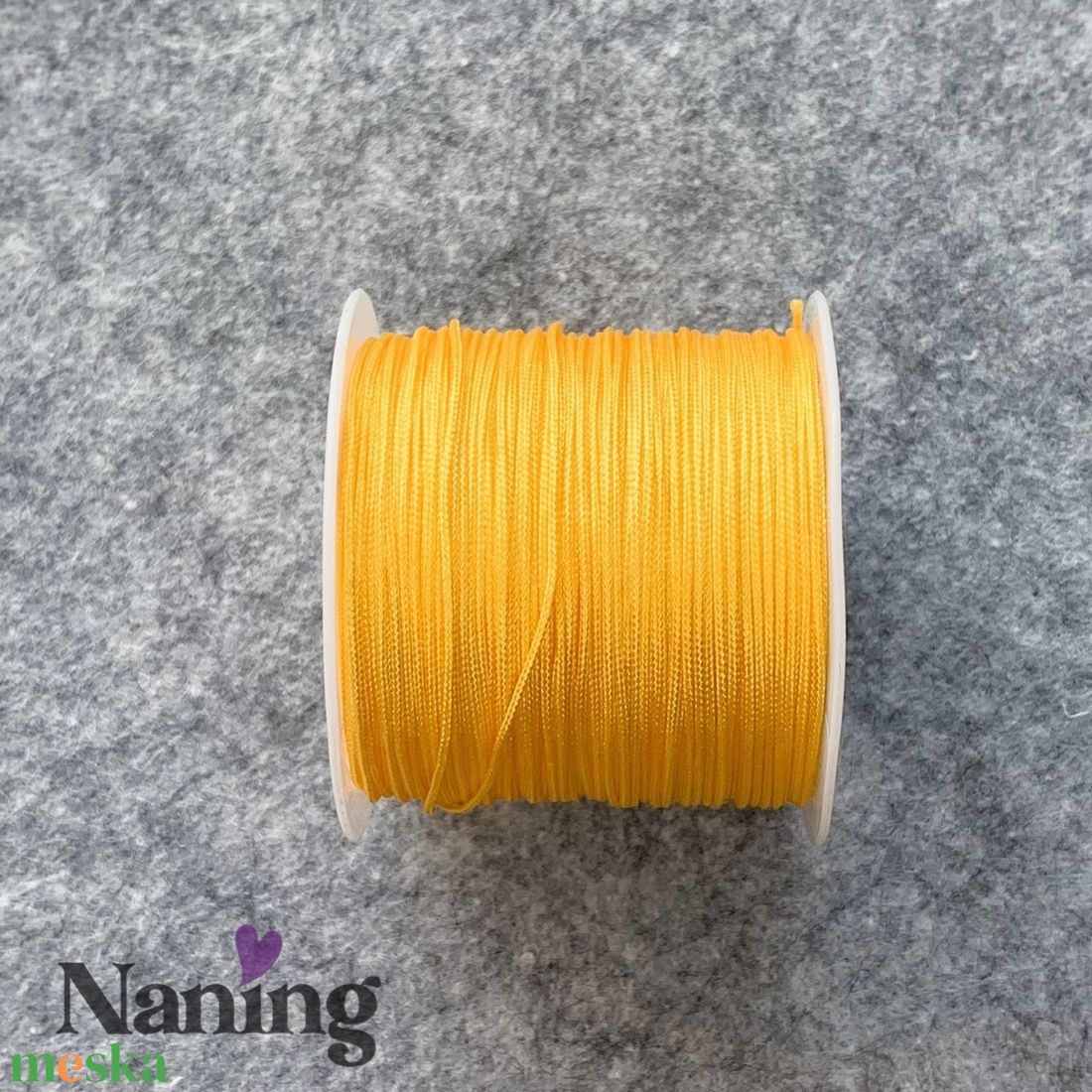 10 méter selyem ékszerzsinór - napraforgósárga - 0,8mm  (50ft/m) - kellékek & szerszámok - rövidáru - fonal, cérna - kevert fonal - Meska.hu