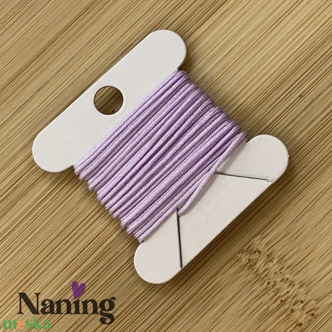 10 méter selyem ékszerzsinór - orgonalila - 0,8mm  (50ft/m) - kellékek & szerszámok - rövidáru - fonal, cérna - kevert fonal - Meska.hu