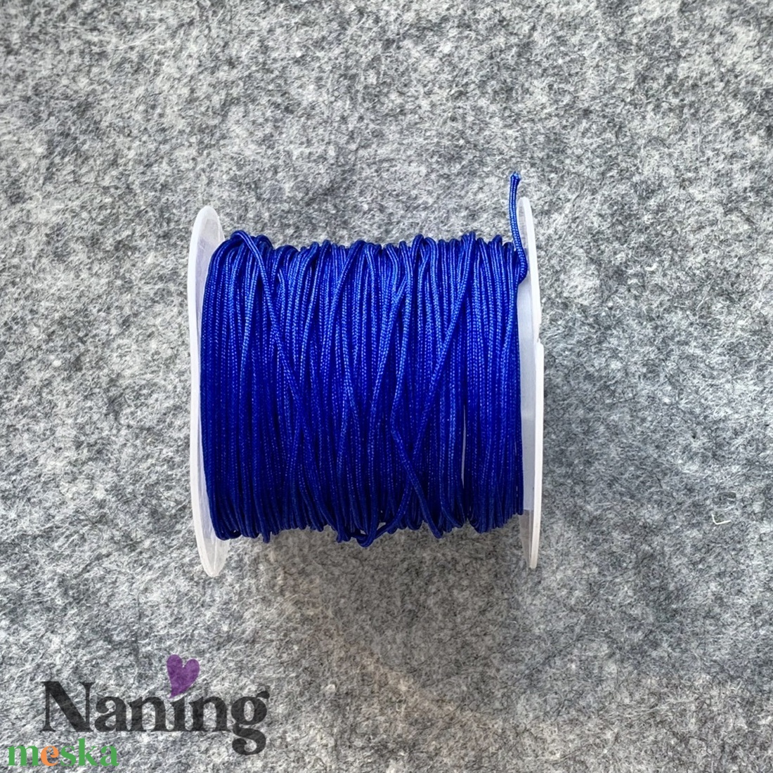 10 méter selyem ékszerzsinór - tintakék - 0,8mm  (50ft/m) - kellékek & szerszámok - rövidáru - fonal, cérna - kevert fonal - Meska.hu