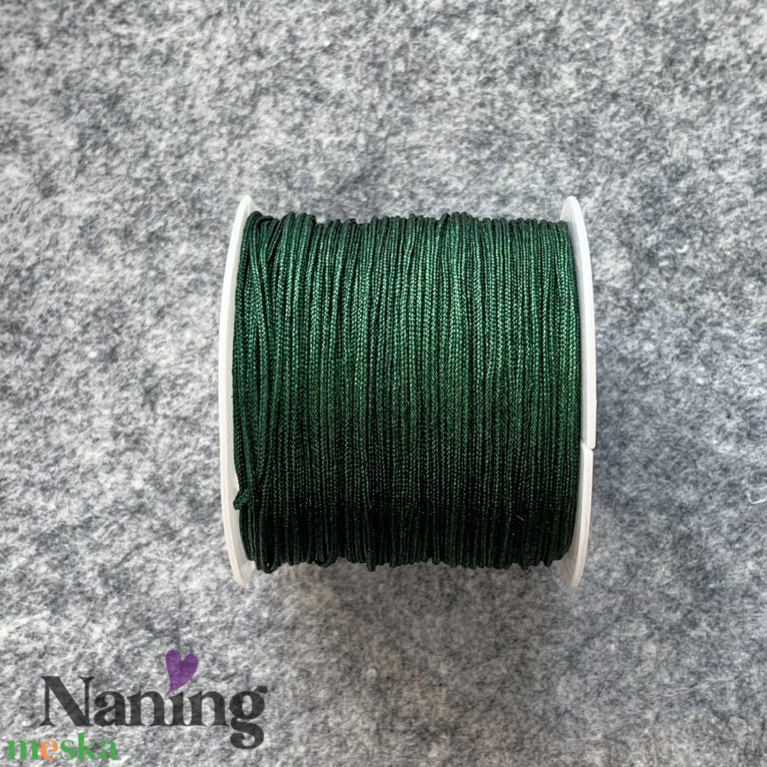 10 méter selyem ékszerzsinór - dinnyezöld - 0,8mm  (50ft/m) - kellékek & szerszámok - rövidáru - fonal, cérna - kevert fonal - Meska.hu