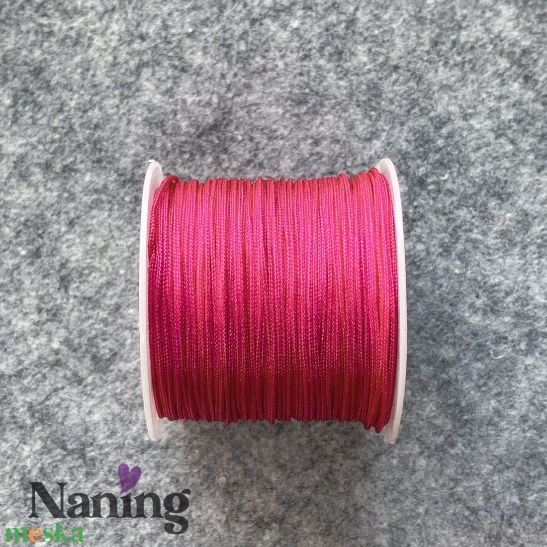 10 méter selyem ékszerzsinór - magenta - 0,8mm  (50ft/m) - kellékek & szerszámok - rövidáru - fonal, cérna - kevert fonal - Meska.hu
