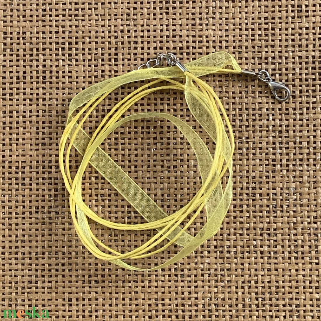 10 db organza nyaklánc alap, lánchosszabbítóval   (90ft/db) - kellékek & szerszámok - ékszerkellék - nyaklánc alap - Meska.hu