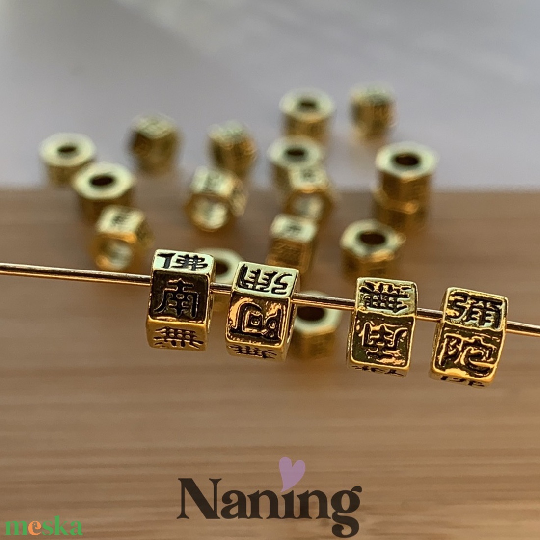 5db összekötőelem/köztes - 6x4mm  (40ft/db) - kellékek & szerszámok - gyöngyfűzés kellékek - fém köztesek - Meska.hu