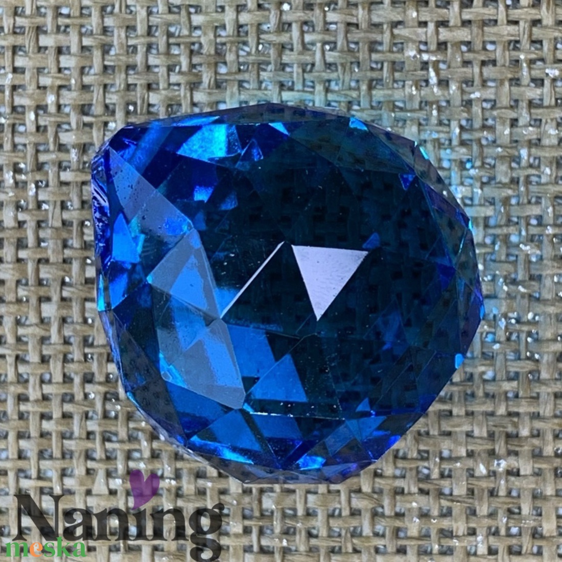 Csiszolt üvegkristály szivárványkristály � napfogó � 40mm  - kellékek & szerszámok - gyöngyfűzés kellékek - üveggyöngy - Meska.hu