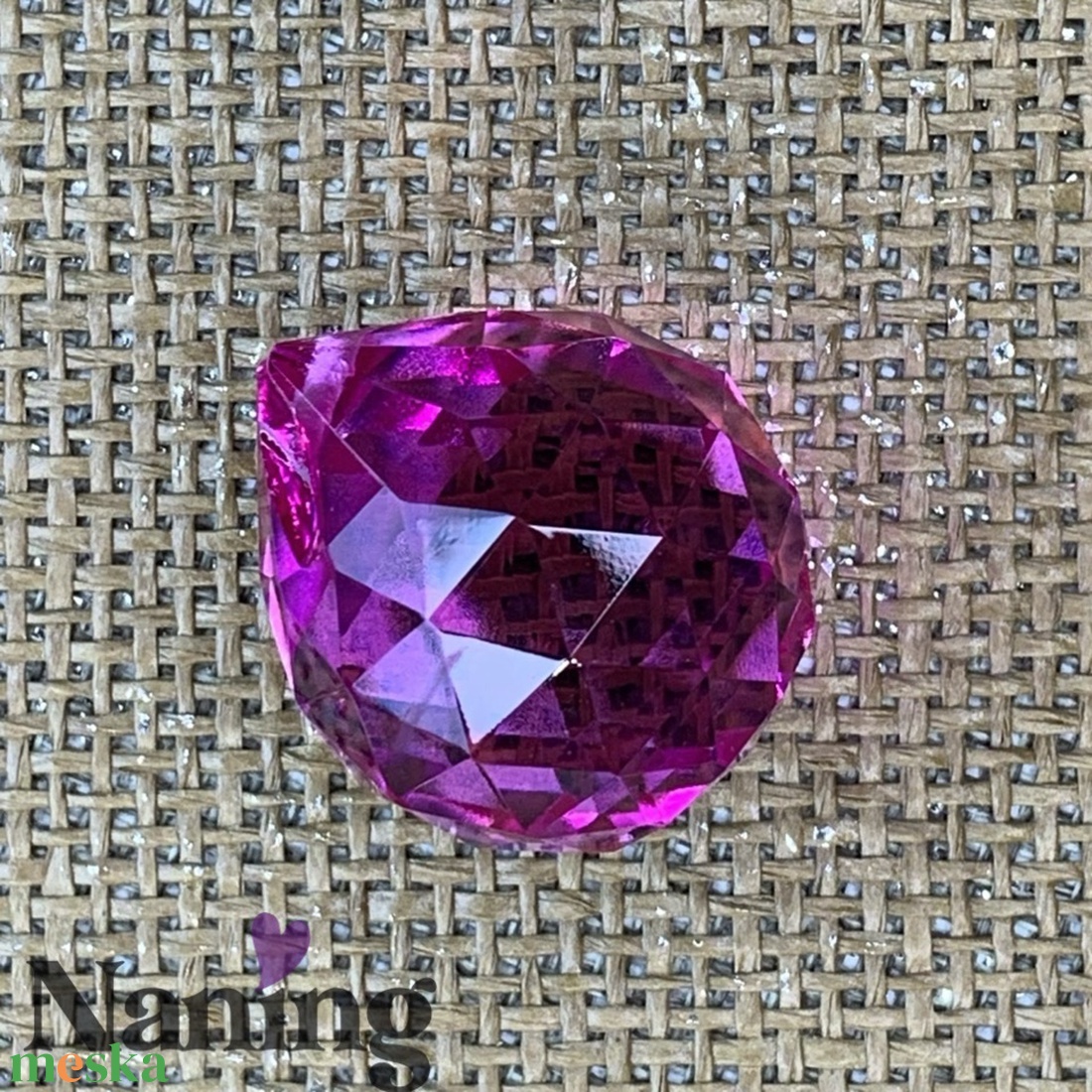 Csiszolt üvegkristály szivárványkristály � napfogó � 30mm  - kellékek & szerszámok - gyöngyfűzés kellékek - üveggyöngy - Meska.hu