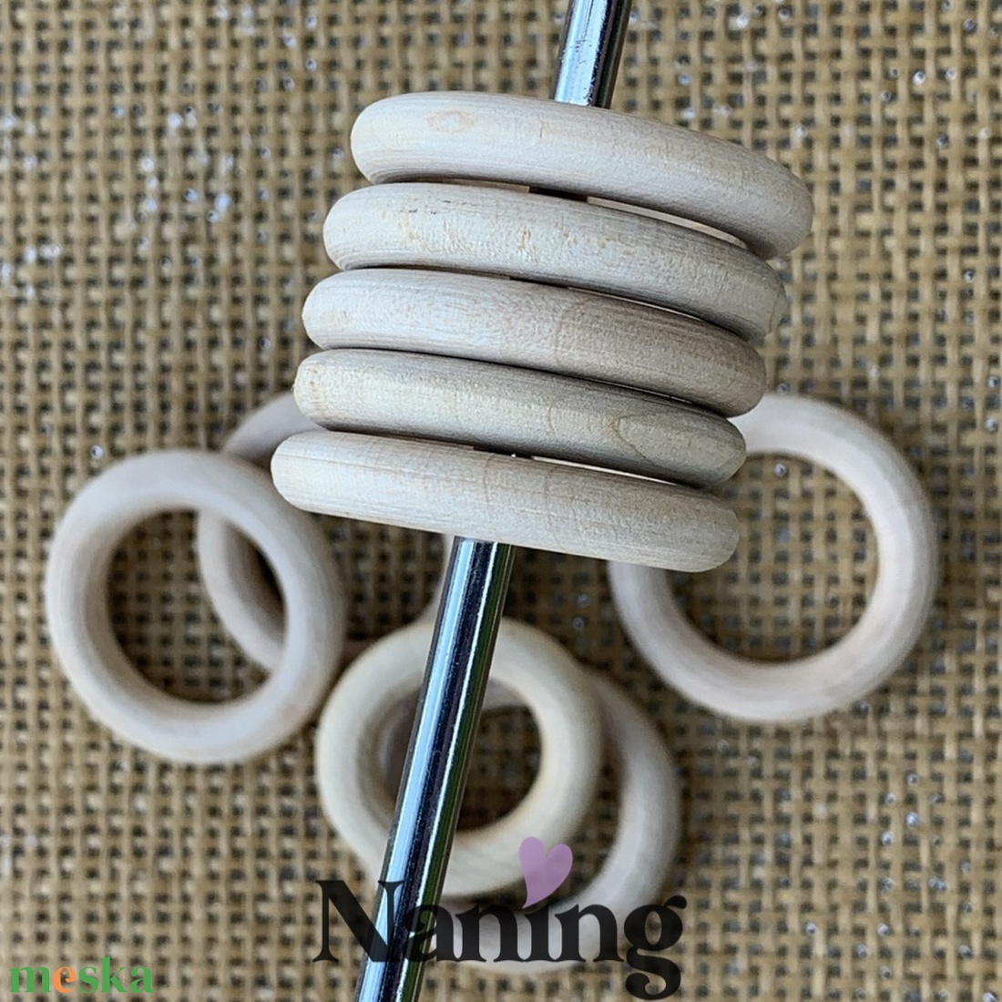 10 db natúr fakarika � 50mm  (60ft/db)  - kellékek & szerszámok - hobby fa alapanyag - doboz - Meska.hu