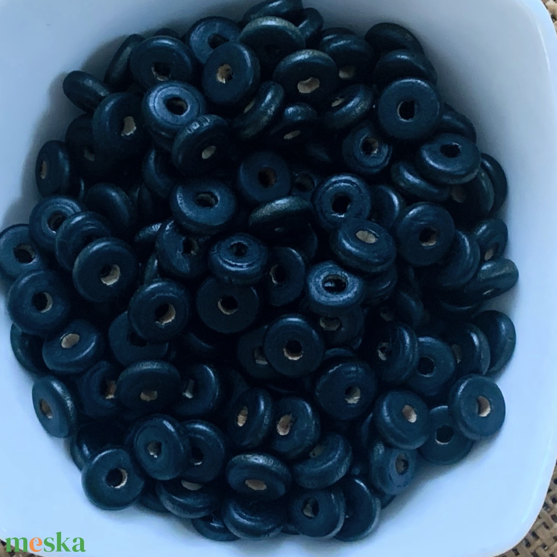 50 db festett fagyöngy � rondell � 10mm (10ft/db) - kellékek & szerszámok - gyöngyfűzés kellékek - fa gyöngy - Meska.hu