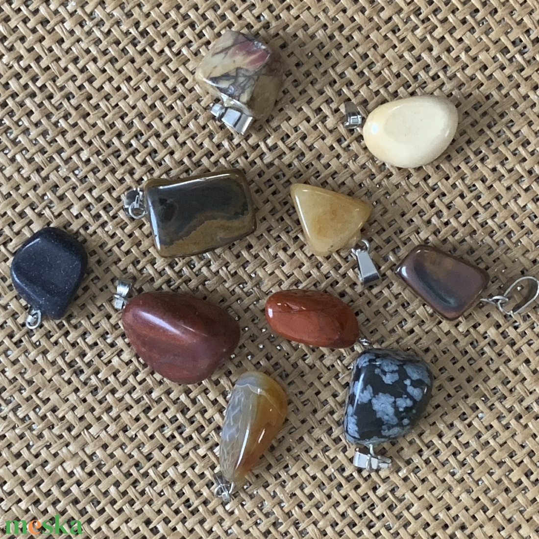 10db ásvány medál (80ft/db) - kellékek & szerszámok - ékszerkellék - medál csomag - Meska.hu