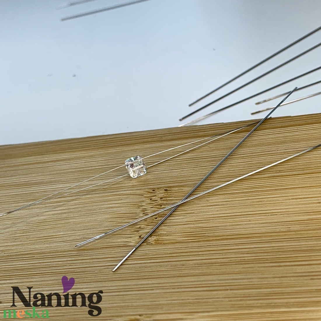 3 db nyitható gyöngyfűző tű � rozsdamentes acél ( 300ft/db) - kellékek & szerszámok - szerszámok, eszközök - eszköz ékszerkészítéshez - Meska.hu