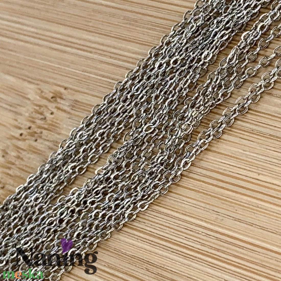 2 méter rozsdamentes acél � ékszerlánc - szemek mérete: 1x1,5mm  (400ft/m) - kellékek & szerszámok - ékszerkellék - ékszerlánc - Meska.hu