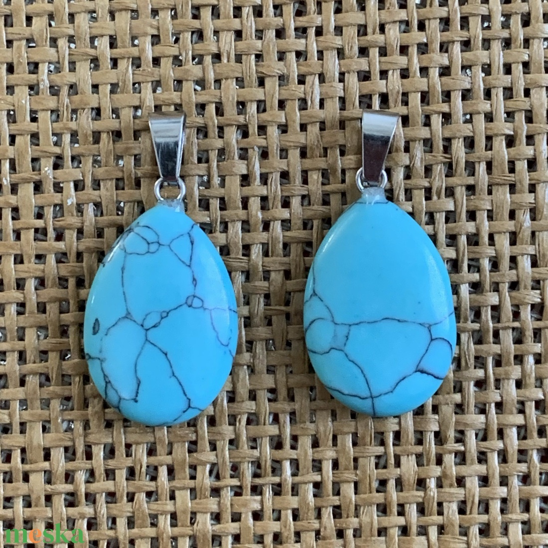 2db ásvány medál - csillag/csepp  (500ft/db) - kellékek & szerszámok - ásvány alapanyag - ásvány figura - Meska.hu