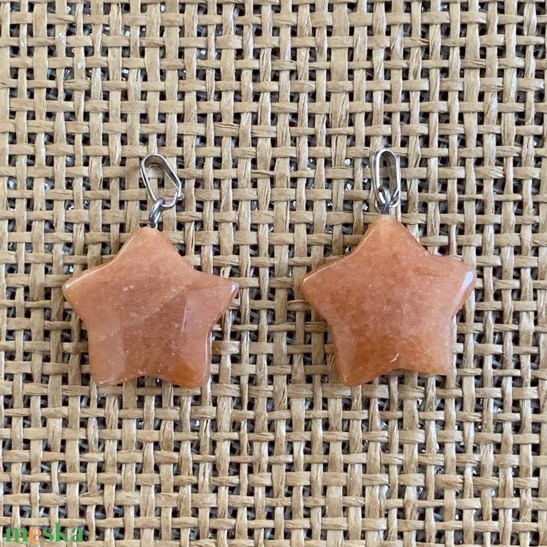 2db ásvány medál - csillag/csepp  (500ft/db) - kellékek & szerszámok - ásvány alapanyag - ásvány figura - Meska.hu