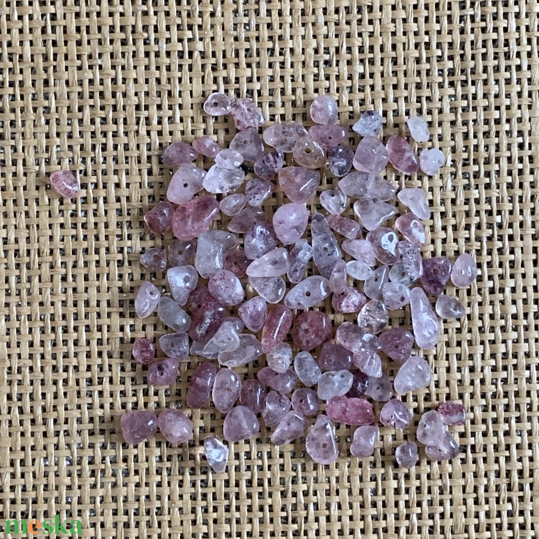 10 gramm ásvány splitter kb.: 5-10mm/fúrt ásványkavicskák - 4 féle - kellékek & szerszámok - ásvány alapanyag - splitter - Meska.hu