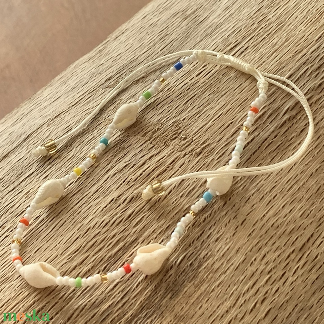 BOKALÁNC - 2db - csigás/gyöngyös - csúszócsomós - állítható méret  (500ft/db) - ékszer - lábdísz és testékszer - bokalánc - Meska.hu