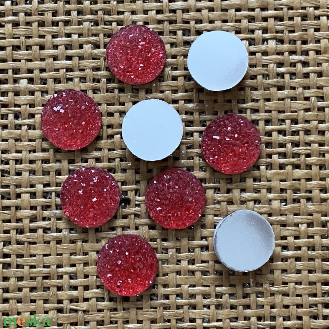 10 db druzy - műgyanta kaboson (40ft/db) - kellékek & szerszámok - gyöngyfűzés kellékek - műanyag gyöngy - Meska.hu